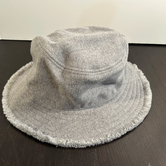Hat Attack Frayed Bucket Hat in Light‎ Grey Anna Packable Bucket – Hat Attack New York main image 4